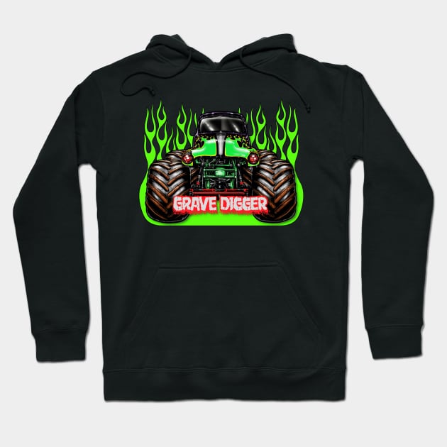 The Green Fire Digg Hoodie by rickyrickbob